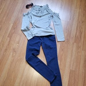 Ann Taylor Modern 5-pocket Dark Blue Jeans